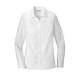 thumbnail image 3 of Red House Womens Nailhead Non-Iron Shirt, White, Small, 3 of 4