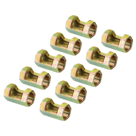 

Uxcell 1/8IP to 1/2-18 Hex Coupling Nut Female Connector 30mm Hexagonal Sleeve Nut Rod Bar Stud Tube Joint 10 Pack