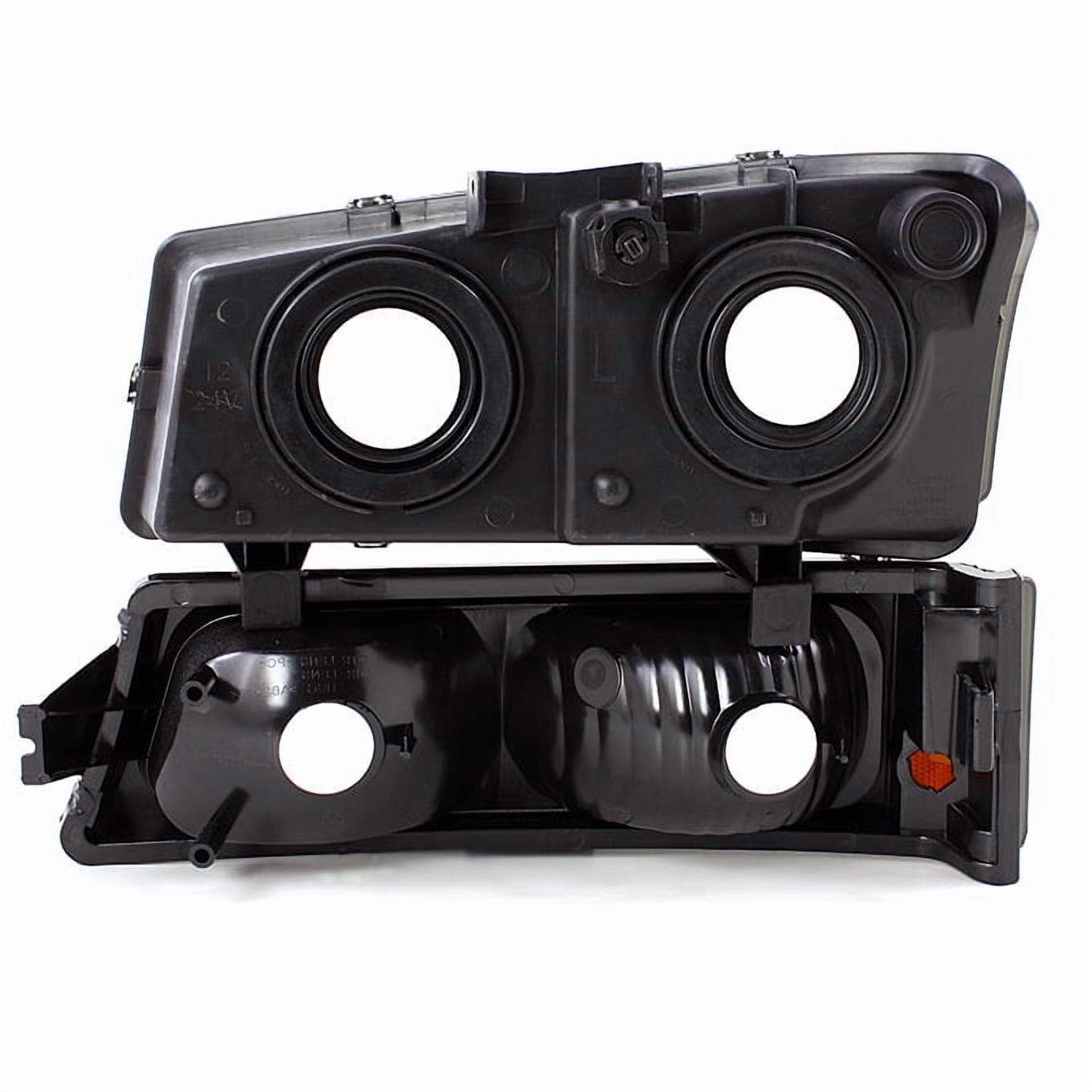 AKKON - For 2003-2006 Chevy Silverado Avalanche Replacement Smoked Headlights Driver/ Passenger Head Lamps Pair