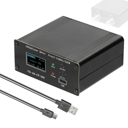 

OWSOO 120W OLED Digital Display Power Standing- Meter HF Short Waves Power Meter Standing Waves Meter SWR Meter