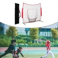thumbnail image 4 of red de beisbol,Red de béisbol Red de lanzamiento de béisbol Red de práctica,Práctica de béisbol y sóftbol Golpear Red de lanzamiento,Strike Zone - Bolsa de transporte con marco de arco Zulema red de beisbol, 4 of 8