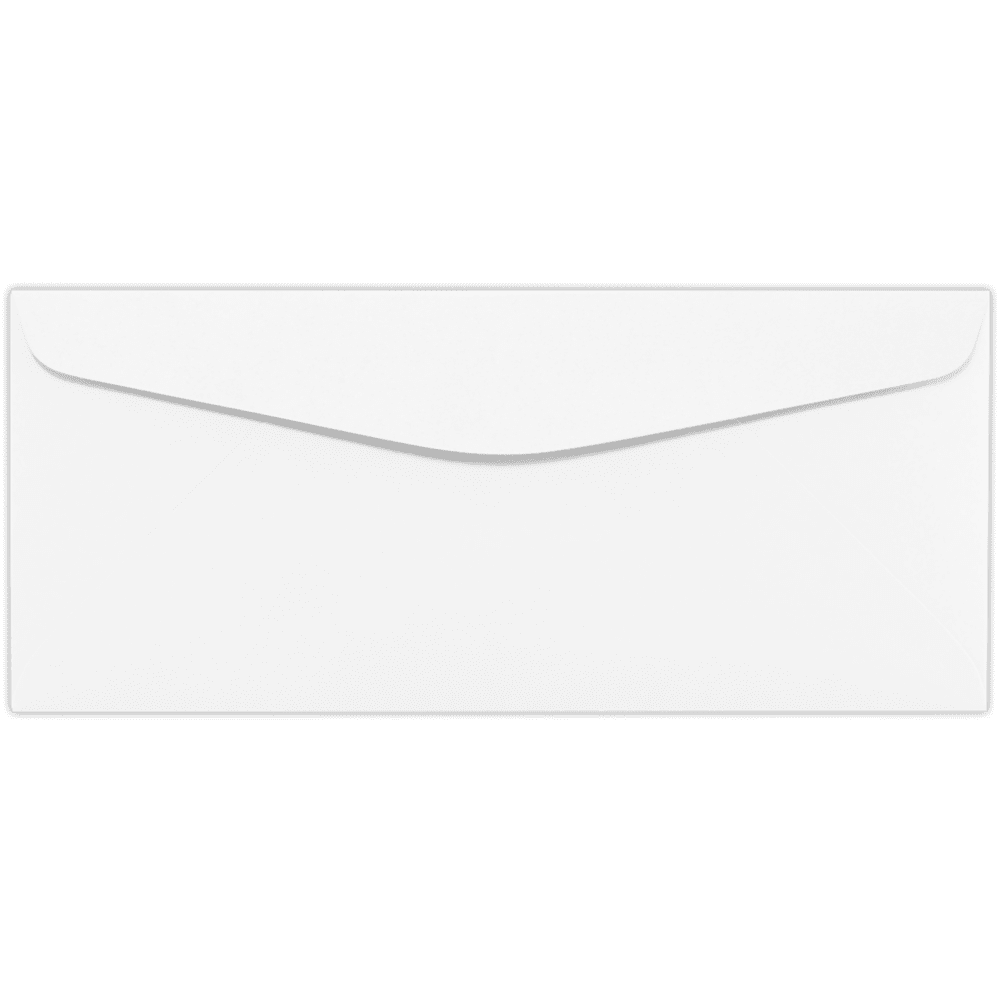 LUXPaper #10 Regular Envelopes, 4 1/8 x 9 1/2, Avon Brilliant White, 50/Pack