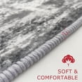 thumbnail image 5 of Modern Abstract Small Area Rugs 2x3, Washable Kitchen Rug Non-Slip Soft Small Bathroom Rug, Beige Striped Entryway Rugs Abstract Print Faux Wool Doormat for Bedside Entrance Bedroom Sink, 5 of 6