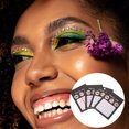 thumbnail image 3 of EeaseCA 4 Sheets Face Jewels Stick on Shiny Makeup Rhinestones Eye Jewels Stickers, 3 of 8