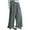 Gray, variant on Womens Corduroy Wide Leg Pants Ruffle Cuffed High Waist Stretch Drawstring Vintage Trousers