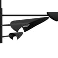 thumbnail image 4 of Hunter - Merian 6-light Matte Black, Extra Large Chandelier, Dimmable, Modern Style, Sputnik Shaped, for Bedrooms, Dining, Living Rooms - 48140, 4 of 9
