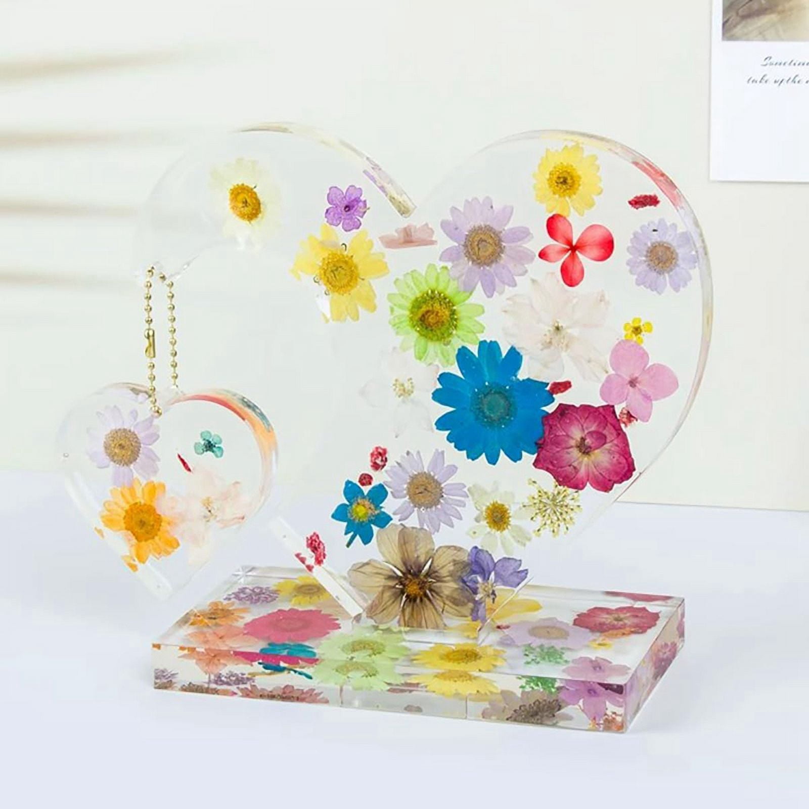 2 Set 3D Photo Frame Resin Mold,Heart Shape Silicone Mold for Resin,DIY Personalised Picture Epoxy Moulds