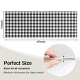 thumbnail image 5 of Black White Gingham Checkered Pattern Kitchen Rug Mat,Kitchen Runner Rugs Non Skid Washable,Decorative Kitchen Floor Mats for Kitchen,Sink,Laundry,17"X47", 5 of 5
