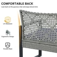 thumbnail image 4 of Segmart 4-Piece Outdoor Patio Furniture Set, Patio Conversation Set with Coffee Table, All-Weather PE Rattan Deep Seating Sofa Set with Cushions for Porch, Backyard, Balcony, 4 of 7