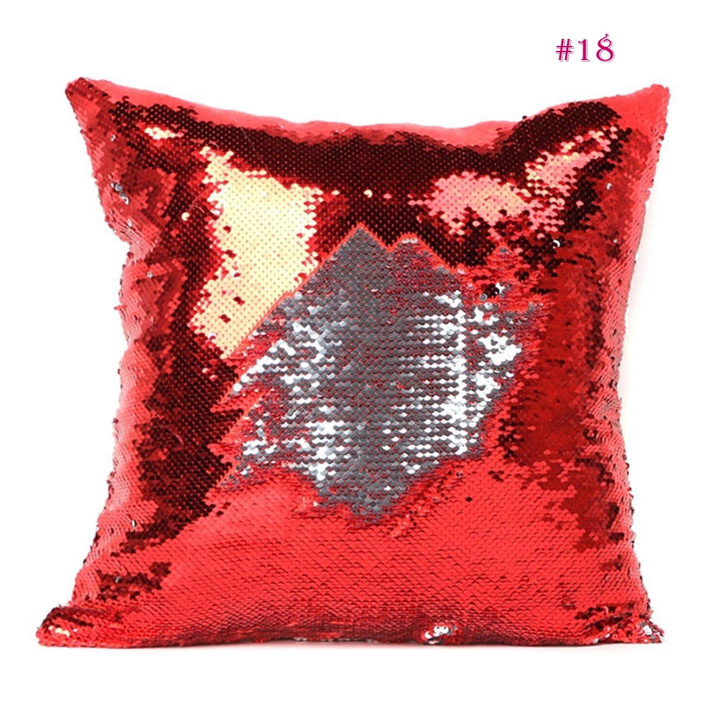 mermaid sequin cushion