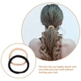 thumbnail image 2 of coleteros elásticos sin costuras para mujer, accesorios suaves para cabello fino y grueso, de color liso, para coleteros, 2 of 7