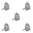 thumbnail image 3 of Thinsony Sac d'École Spacieux pour Femmes Durable et à la Mode Sac à Dos d'École Robuste Gris Pâle 5Ensemble, 3 of 6