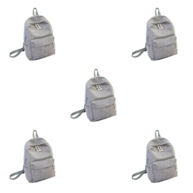 Maytalsory Sac à Dos Spacieux pour École et Voyage Durable et à la Mode Robuste Gris Clair 5ensemble