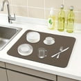 thumbnail image 2 of Unique Bargains Highly Absorbent Dish Drying Mat for Kitchen Coffee 15.7*11.8 inch, 2 of 7