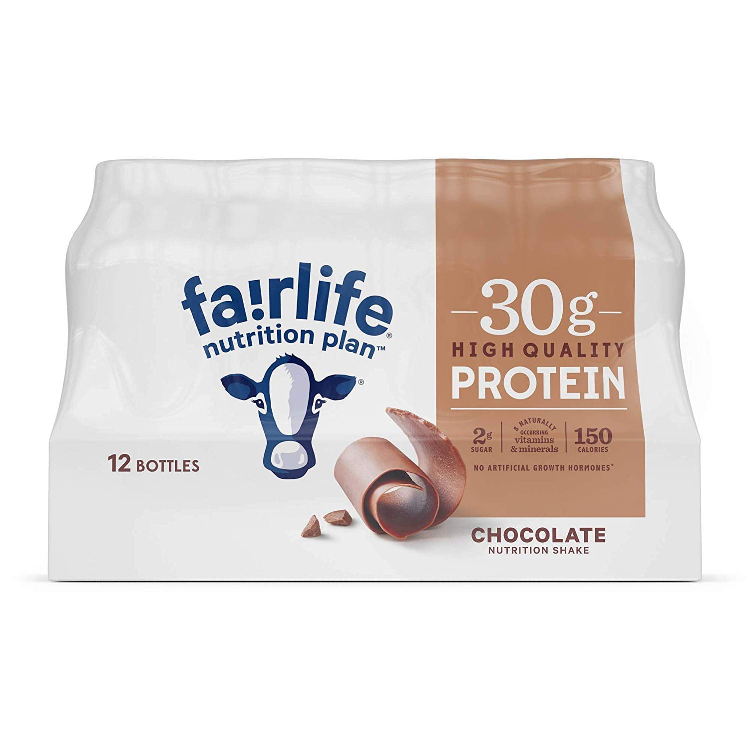 Fairlife Nutrition Plan Chocolate, Vitamins and Minerals 30 g Protein Shake (11.5 fl. oz., 12 pk.)