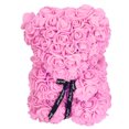 thumbnail image 4 of Oso en forma de rosa de 25 cm, oso de flores artificiales para el Día de San Valentín, regalo romántico de Navidad para amantes de la esposa, color rosa, 4 of 5