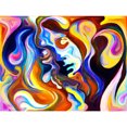 thumbnail image 1 of Taladro Pintura Diamante (DB6345) DIY Color Redondo Fiesta Arte Rhinestone (DM032) 50x70cm Hugtrwg Para estrenar, 1 of 1