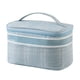 thumbnail image 1 of Cateissary Bolsa de almacenamiento Bolsas simples Zip Sólido Ligero Paquete portátil Cosméticos Pastas de Cepillo de Negocios Almacenamiento y organización del hogar Azul, 1 of 6