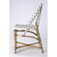 thumbnail image 5 of Beaumont Lane Island Living Rattan Dining Chair in White and Black, 5 of 8