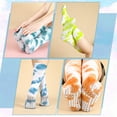 thumbnail image 6 of Bocaoying 4 Pairs Women's Non Slip Grip Socks - Secure Non-Skid for Yoga, Pilates, Barre, Hospital, Tie-Dye Crew Socks - Fits US Size 6-9, 6 of 8