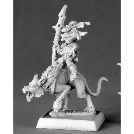 Miniature Dog - Reaper Miniatures Goblin Commando On Dog #60014 Pathfinder Miniatures Unpainted