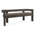 thumbnail image 2 of Meridian Furniture Athena Brown Boucle Fabric Bench, 2 of 9