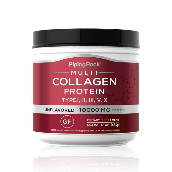 Multi Collagen Protein Powder | 10,000mg | 16 oz | by Piping Rock