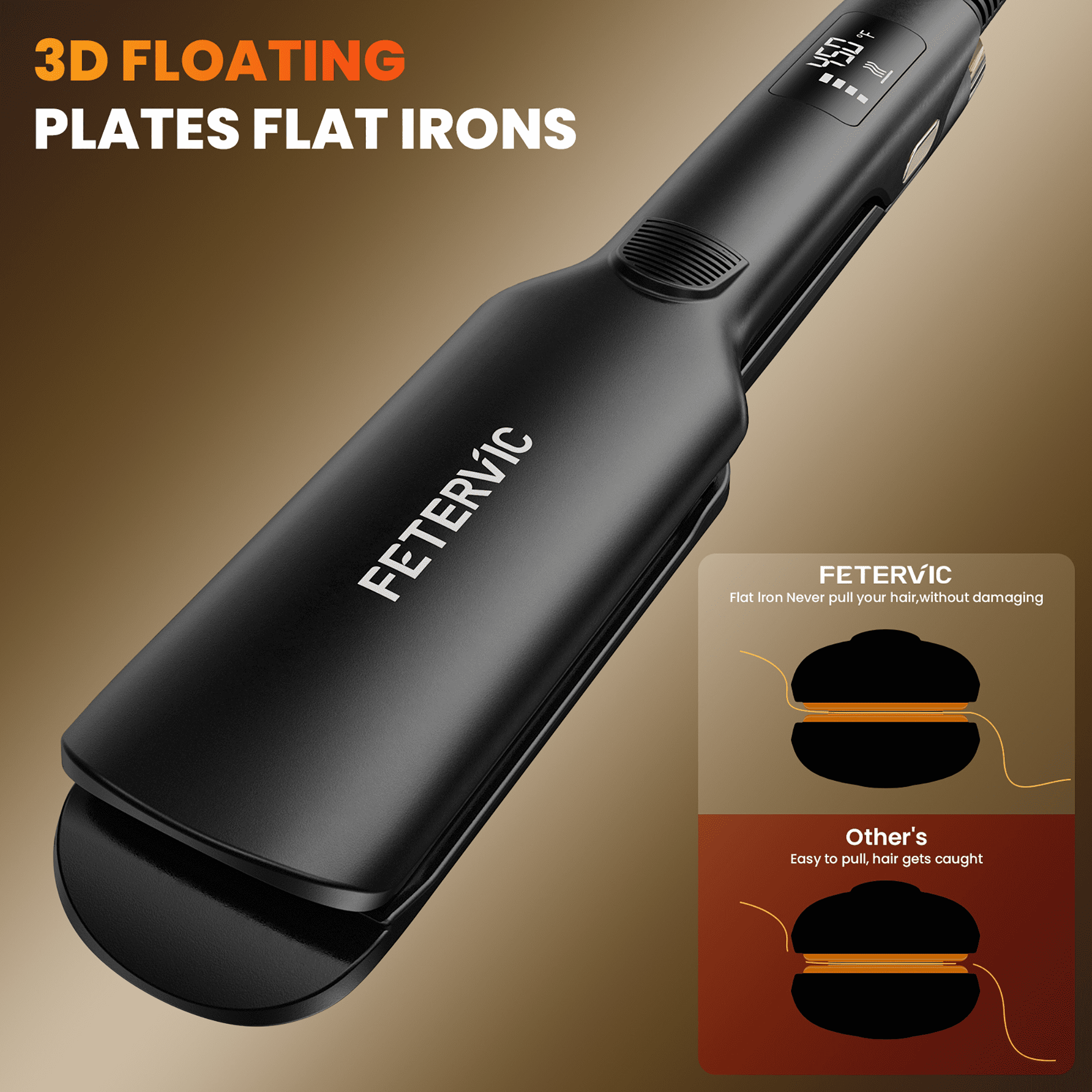 FETERVIC Cordless Automatic Curling Iron – Hair Curler with 28mm & 32mm Interchangeable Barrel, 5200mAh Rechargeable, Auto Curling Wand with Beep Timer, Portable Curling Iron for Travel Home