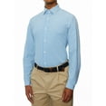 thumbnail image 3 of Lands' End Mens Regular-Fit Blue&Yellow Gingham Dress Shirt, 3 of 4