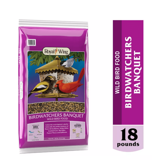 Royal Wing Birdwatchers Banquet Wild Bird Food 18 lb