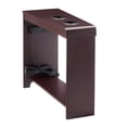 thumbnail image 4 of Naomi Home Jade Modern Nightstand with Charging Station | End Table with USB Ports & Outlets | Narrow Side Table for Bedroom & Living Room - Cherry, 4 of 16