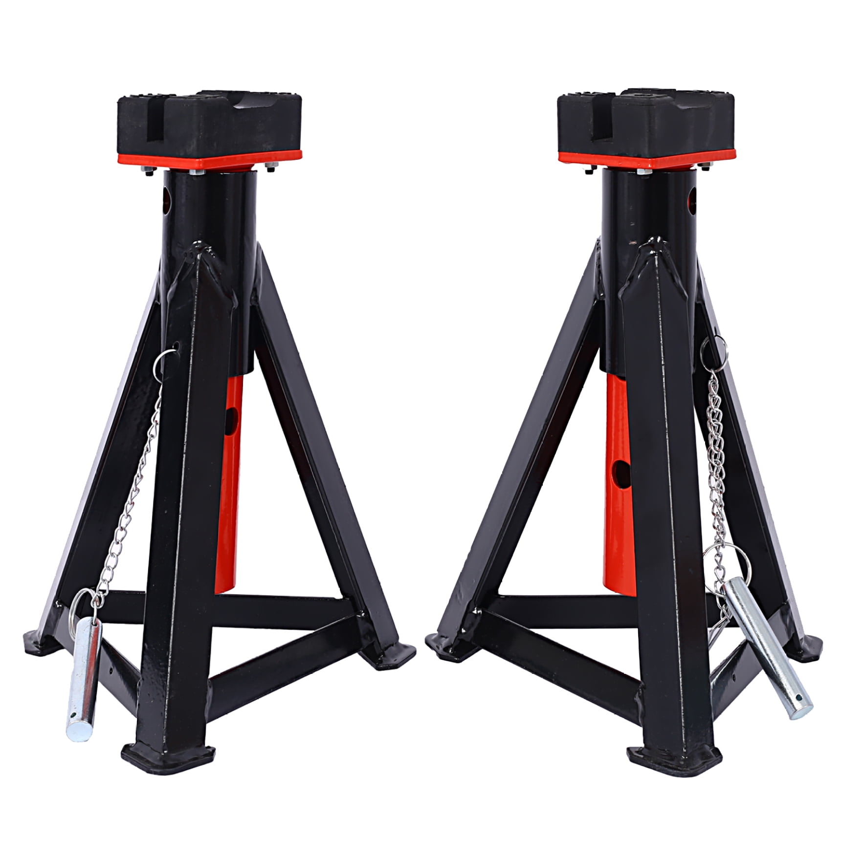 Jack Stands 3 Ton Pair - Heavy Duty Axle Stands 6000lb Capacity - Adjustable Height 12.6-18.3in - Automotive Repair Equipment