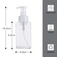 thumbnail image 2 of Dispensador de champú y acondicionador de 450 ml/15 oz, paquete de 3 botellas vacías con bomba, reutilizables, recargables para gel de ducha, acondicionador, loción, desinfectante de manos, 2 of 5