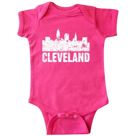 

Inktastic Cleveland Skyline Grunge Gift Baby Boy or Baby Girl Bodysuit