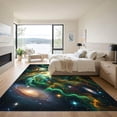 thumbnail image 3 of ODIKA 2'x3' Machine Washable Non-Slip Area Rug, Abstract Black High Traffic Rug, Black, 1004267, 3 of 7