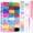 Colorful, variant on RYLZX 1800pcs Elastic Hair Bands with Hair Loop Styling Tool Set, Clear Mini Hair Bands and Black Elastic Hair Ties with Rubber Band Cutter Organizer Box Hair Accessories for Toddler Girl Women