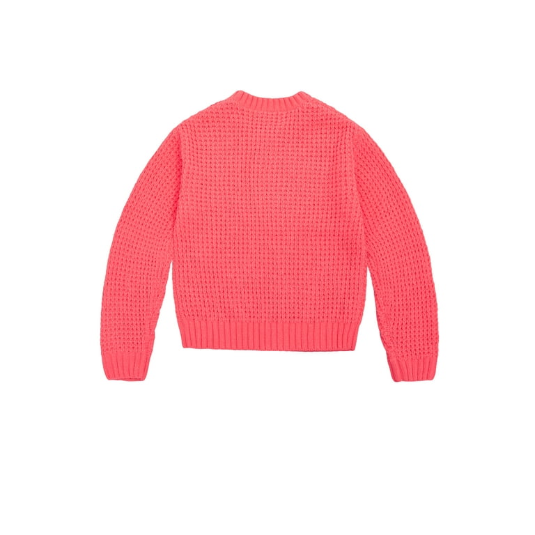 Planet Gold Girls Waffle Sweater Sizes 4-16