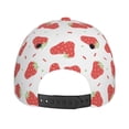 thumbnail image 6 of Balery Baseball Cap Adjustable Size for Running Workouts and Outdoor Activities All Seasons Dad Hat(Hand Drawn Strawberry), 6 of 9