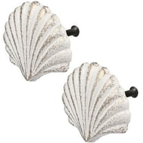2PCS Seashell Knobs Nautical Door Handle for Cabinet and Drawer