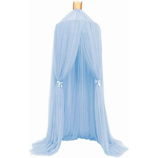 Mosquitera infantil con forma de cúpula, tienda de campaña, dosel para cama, mosquitera, ropa de cama con encaje redondo, casa de juegos para bebés, niños y niñas, color rosa