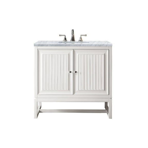 James Martin Vanities E645-V36-3Car Athens 36" Free Standing Single Wood Vanity Set -