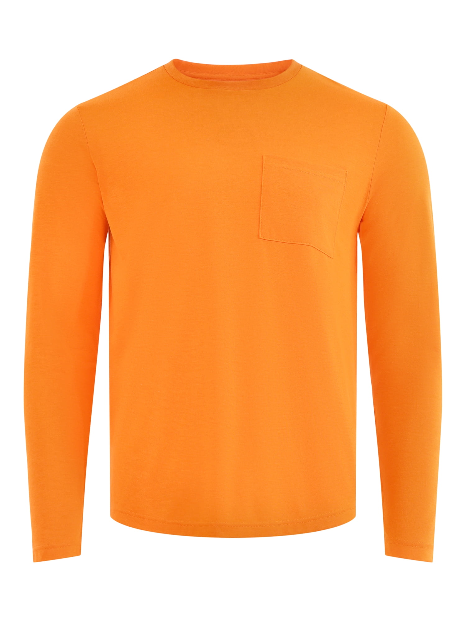 Athletic Works Men's and Big Men's Tri Blend Long Sleeve Pocket Tee, Sizes XS-5XL