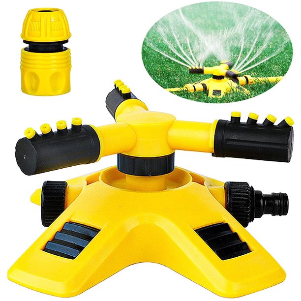 EASTIN 360 Degree Rotating Lawn Sprinkler, Large Area Coverage Sprinklers for Lawn and Garden