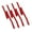 Red, variant on EKIND Elastic Adjustable Removable Lingerie Straps 10mm Width Cotton Replacement Sexy Bra Shoulder Strap(4Pairs,Red)
