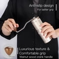 thumbnail image 3 of Manual Coffee Grinder with Numerical External Adjustable Setting, Capacity 30g with CNC Stainless Steel Conical Burr for Home and Travel, 3 of 7