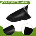 thumbnail image 4 of 1 Juego de Reemplazo de Tapa de Espejo Lateral Izquierda y Derecha ABS Negro Brillante para BMW Serie 5 F10/F11/F18 Facelift 2014-2018 con Cubierta de Espejo de Cuerno Ox, 4 of 7