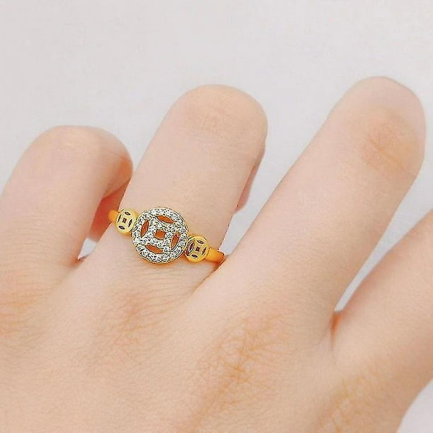 Gold ring design for small finger sale