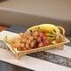 thumbnail image 4 of Bandeja de fruta dorada para hotel, KTV, plato para aperitivos, platos para servir, bandeja para postres, soporte para tocador 35x22cm, 4 of 8