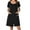 Black, variant on Avidlove Women Zipper Front Robes Short Sleeve House Coat Zip Up Short Loungewear Dress with Pockets Nightgown Sleepwear Bathrobes