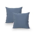 thumbnail image 6 of Afuera Living Outdoor Square Fabric Pillow in Dusty Blue (Set of 2), 6 of 10